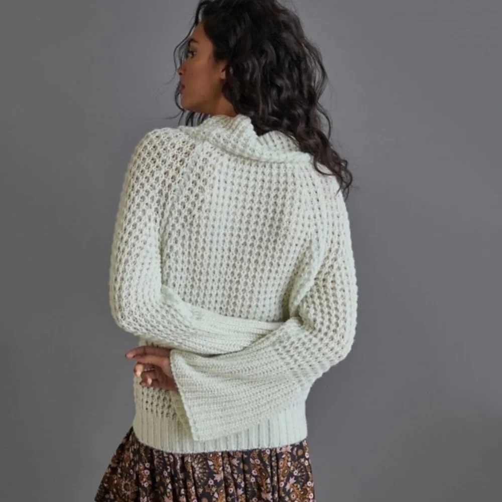 NWT Anthro Maeve Dionne Knit Bell Sleeve Sweater